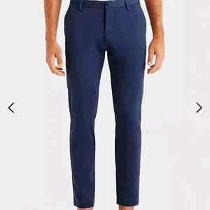 Navy blue Rhone pants.